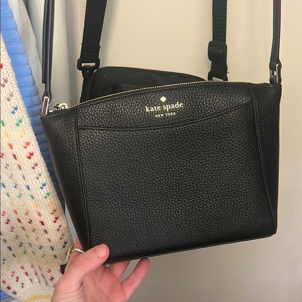Kate Spade Black Leather Crossbody Bag